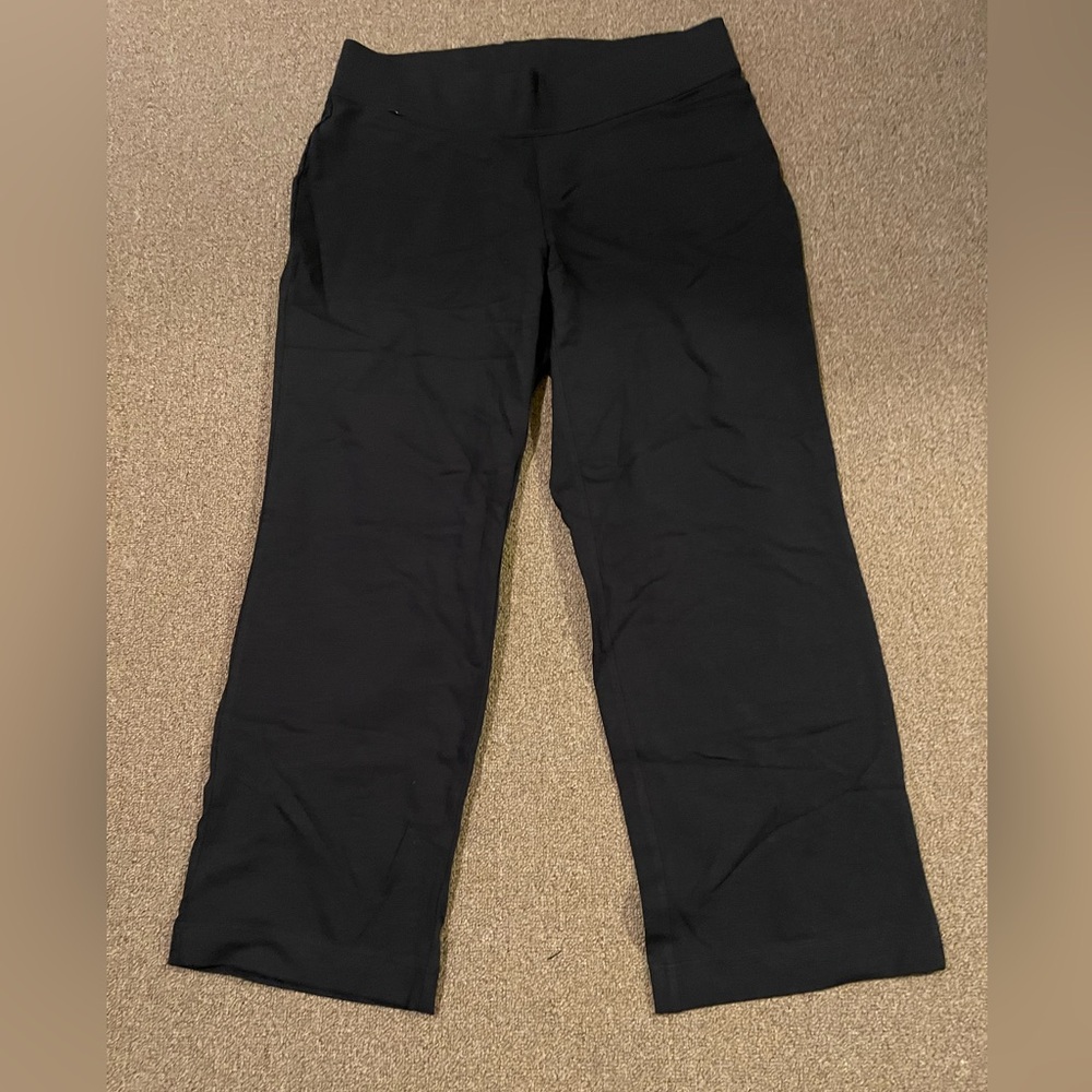 Lands' End Men's Sleek Black Trousers